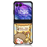 Cute Roro Jump Milk Tea Station Motorola Moto Razr Plus 2024 , Moto Razr+ 2024 Case OV11212