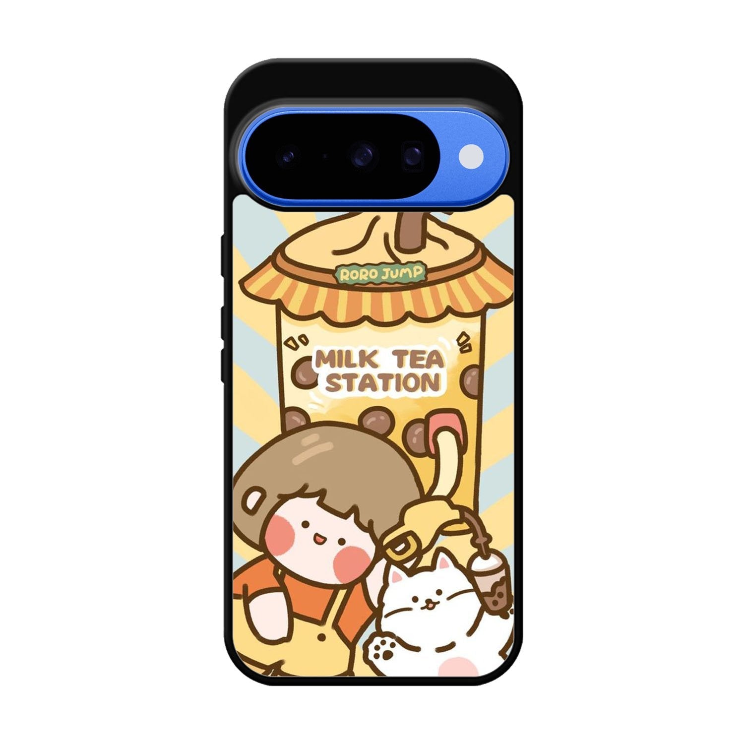 Cute Roro Jump Milk Tea Station Google Pixel 10 Case QC11212
