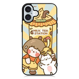 Cute Roro Jump Milk Tea Station iPhone 16 Plus Case QC11212