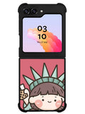 Cute Roro Jump and Liberty Samsung Galaxy Z Flip 5 5G 2023 Case OV11209