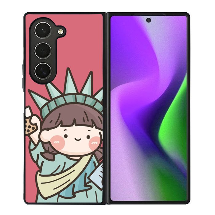 Cute Roro Jump and Liberty Samsung Galaxy Z Fold 6 5G 2024 Case OV11209