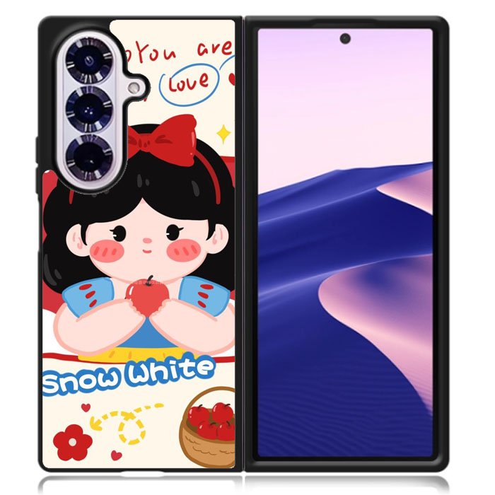 Cute Snow White Samsung Galaxy Z Fold 7 Case OV11214