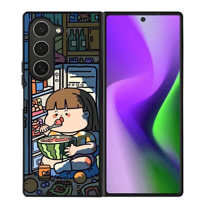 Cute Eat in The Night Samsung Galaxy Z Fold 6 5G 2024 Case OV11202
