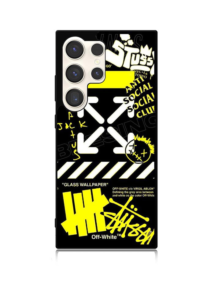 Hypebeast Yellow Black Samsung Galaxy S23 Ultra 5G Case QC11221