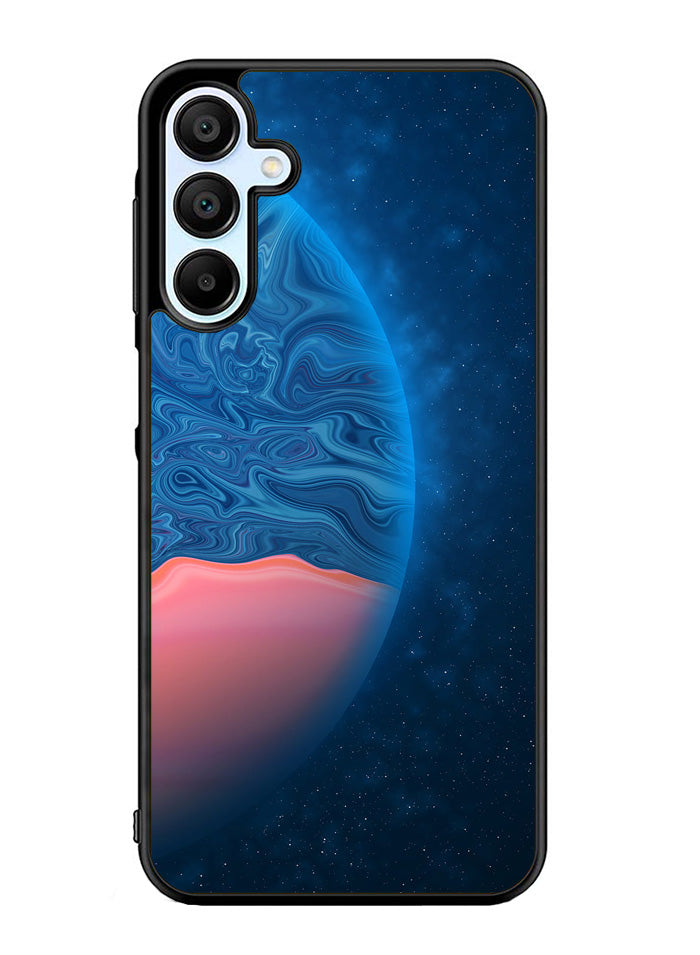 planet blue orange Samsung Galaxy A15 5G Case OV11001
