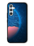 planet blue orange Samsung Galaxy A14 5G Case QC11001