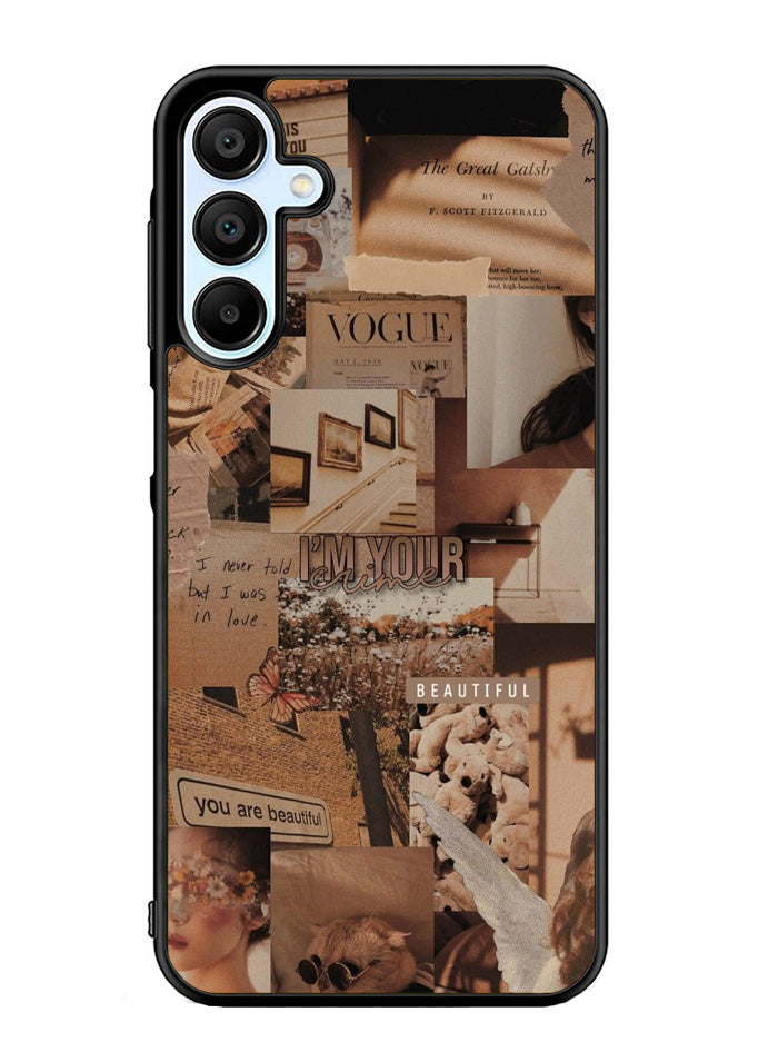 Aesthetic Brown Samsung Galaxy A35 5G Case OV11233