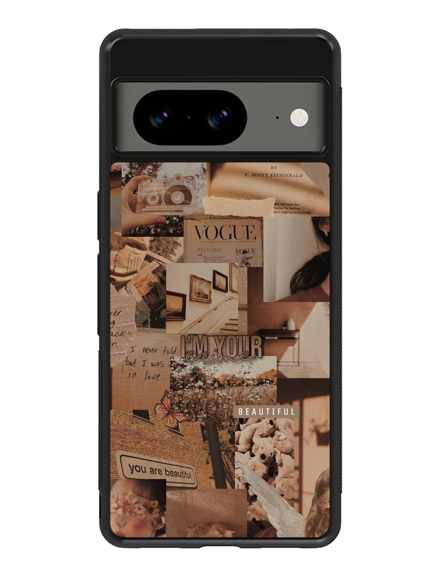Aesthetic Brown Google Pixel 8 Case QC11233