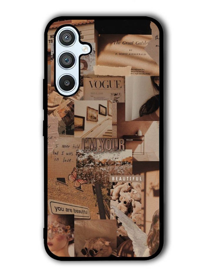 Aesthetic Brown Samsung Galaxy A14 5G Case QC11233
