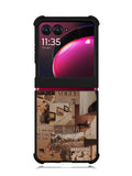 Aesthetic Brown Motorola Moto Razr Plus 2023 , Moto Razr+ 2023 Case OV11233