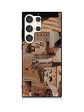 Aesthetic Brown Samsung Galaxy S23 Ultra 5G Case QC11233