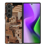 Aesthetic Brown Samsung Galaxy Z Fold 6 5G 2024 Case OV11233