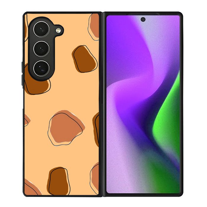 Aesthetic Brown Samsung Galaxy Z Fold 6 5G 2024 Case OV11136