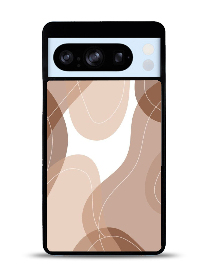 brown cream Google Pixel 8 Pro Case QC11186