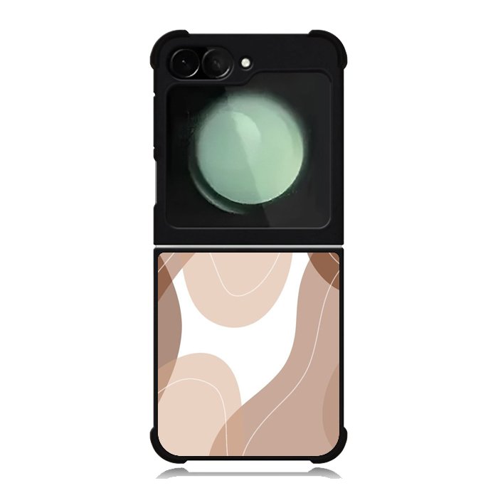 brown cream Samsung Galaxy Z Flip 6 5G 2024 Case OV11186