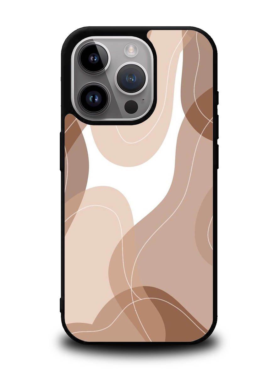 brown cream iPhone 15 Pro Case OV11186