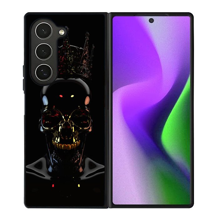 Skull Black Samsung Galaxy Z Fold 6 Case