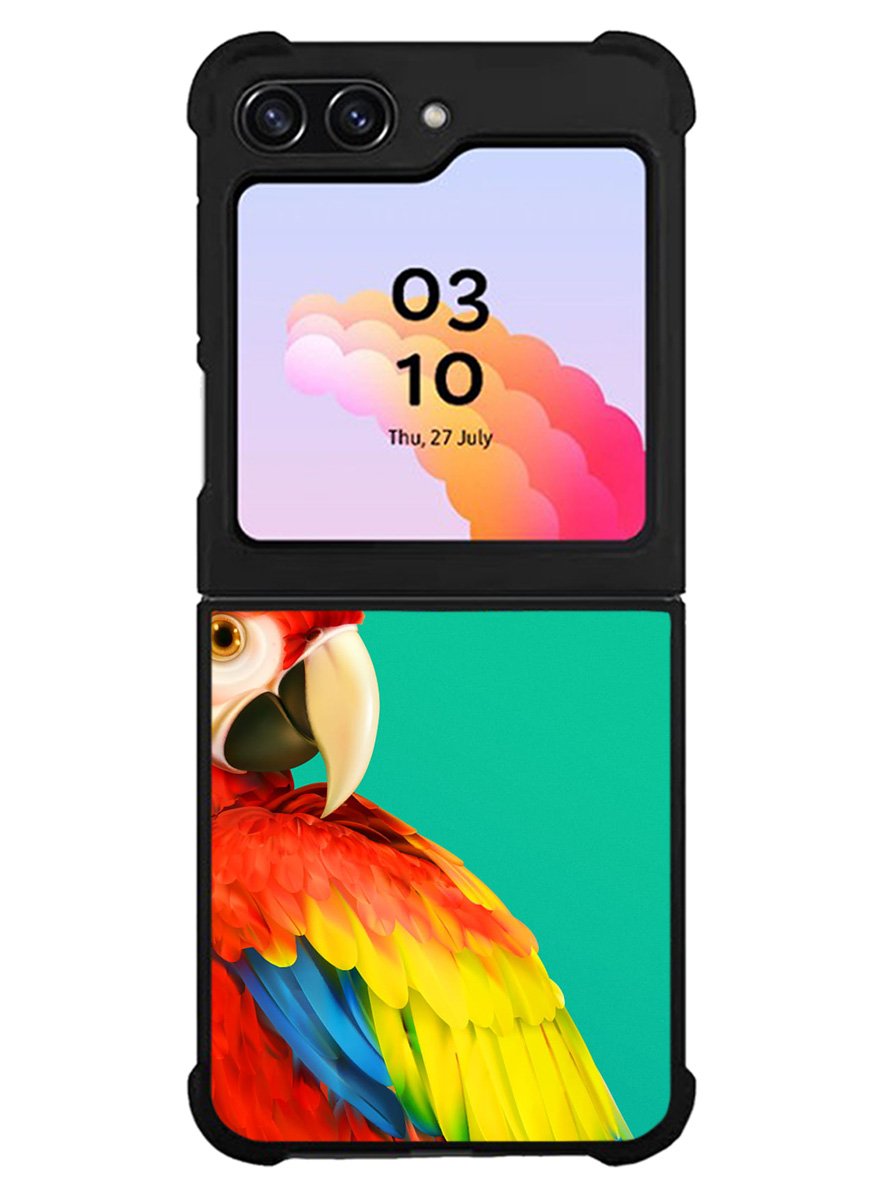 Parrot Samsung Galaxy Z Flip 5 5G 2023 Case OV10788