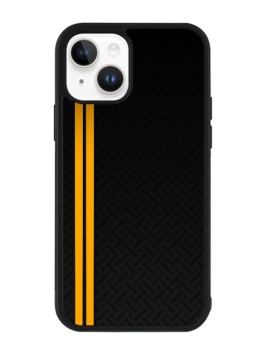 Abstract Yellow Lines iPhone 14 Plus Case QC10708