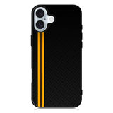 Abstract Yellow Lines iPhone 16 Plus Case QC10708