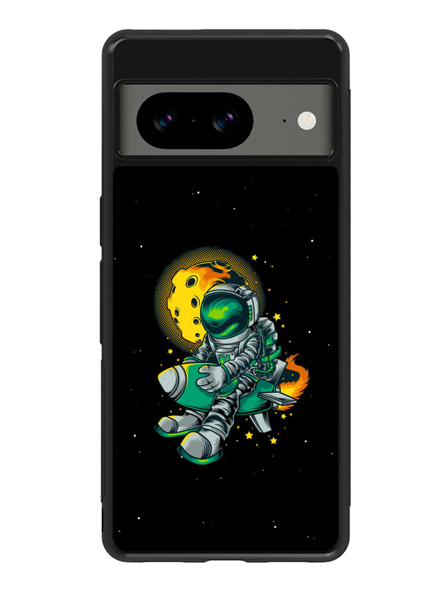 Astraunaut Black Google Pixel 8A Case QC10638