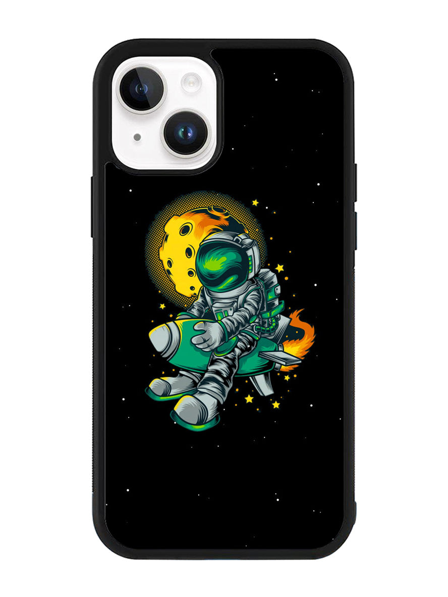 Astraunaut Black iPhone 14 Plus Case QC10638
