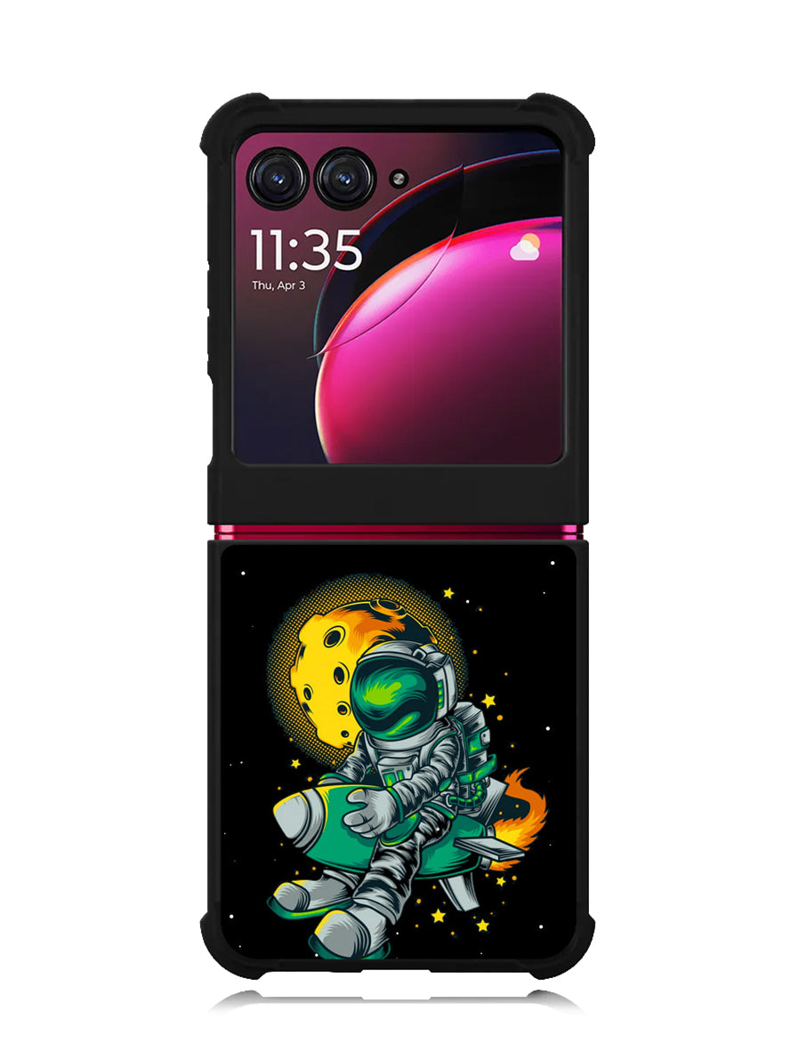 Astraunaut Black Motorola Moto Razr Plus 2023 , Moto Razr+ 2023 Case OV10638