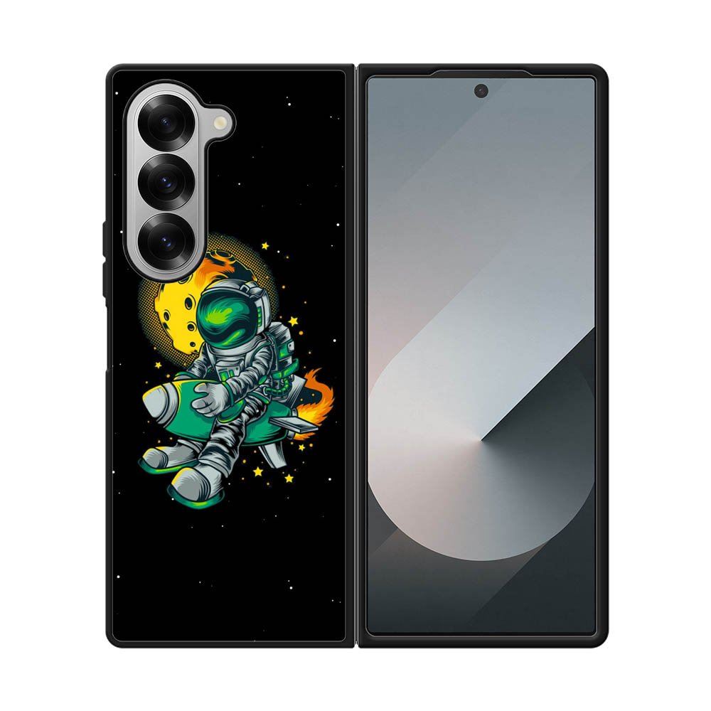 Astraunaut Black Samsung Galaxy Z Fold 7 5G Case QC10638