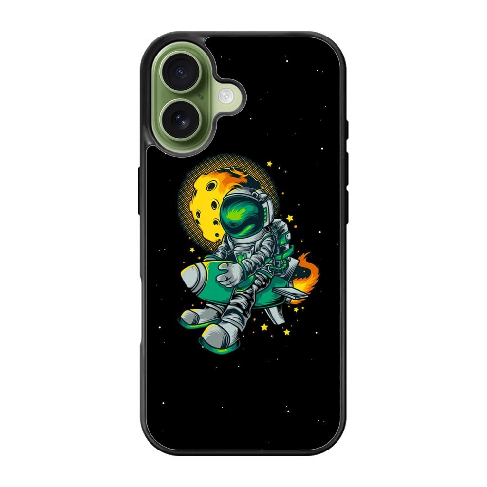 Astraunaut Black iPhone 17 Case QC10638