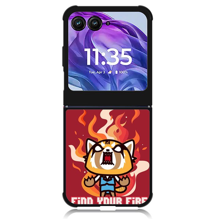 aggretsuko cartoon Motorola Moto Razr Plus 2024 , Moto Razr+ 2024 Case OV10896