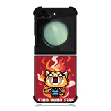 aggretsuko cartoon Samsung Galaxy Z Flip 6 5G 2024 Case OV10896