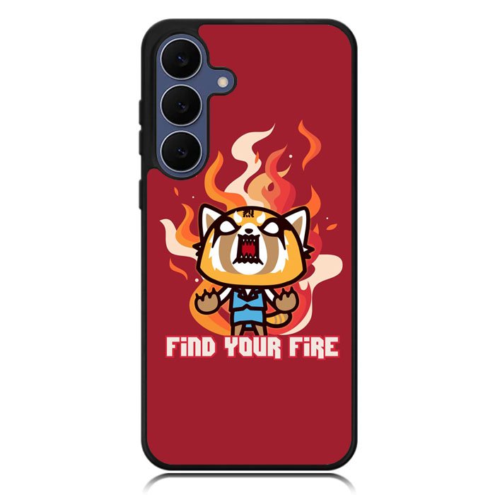 aggretsuko cartoon Samsung Galaxy S25 FE Case OV10896