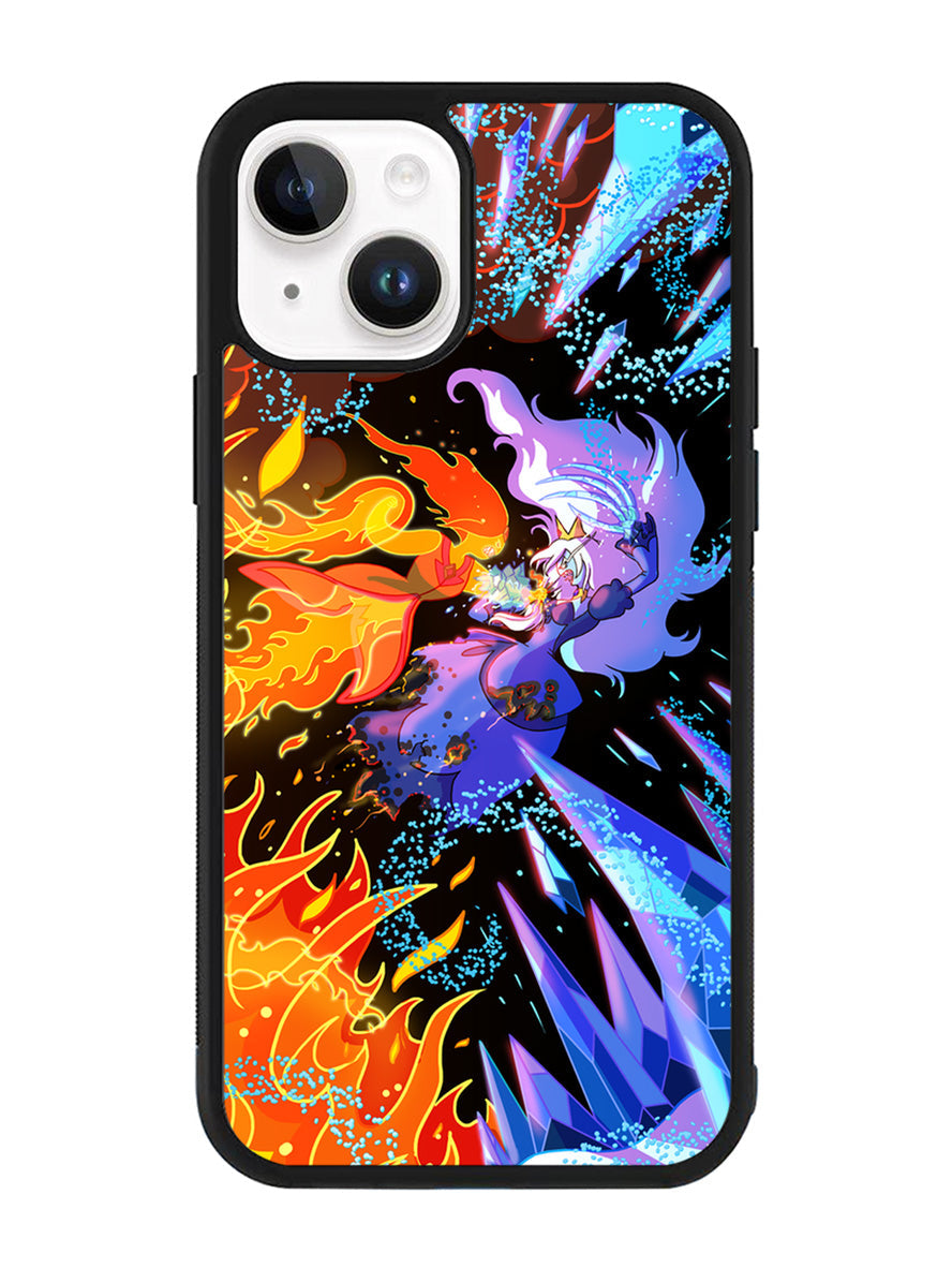 Adventure Time Ice King VS Flame Princess iPhone 14 Plus Case QC10629