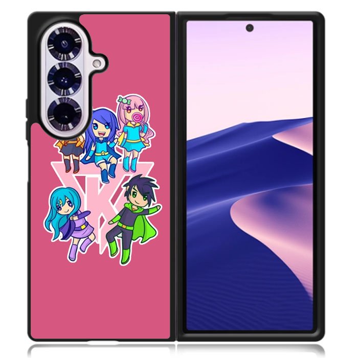 Funneh and the Krew Pink Samsung Galaxy Z Fold 7 Case OV10573