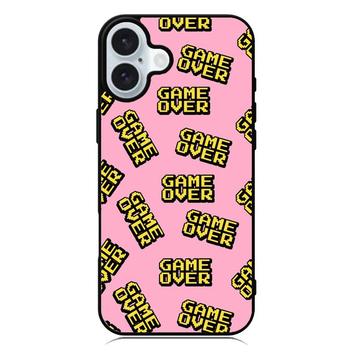 Game Over Pattern iPhone 16 Case QC10576