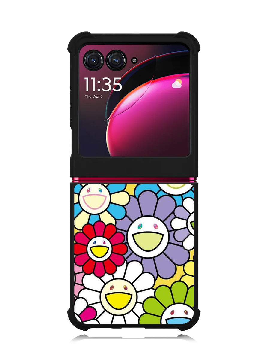 takashi murakami flowers colorful Motorola Moto Razr Plus 2023 , Moto Razr+ 2023 Case OV10222