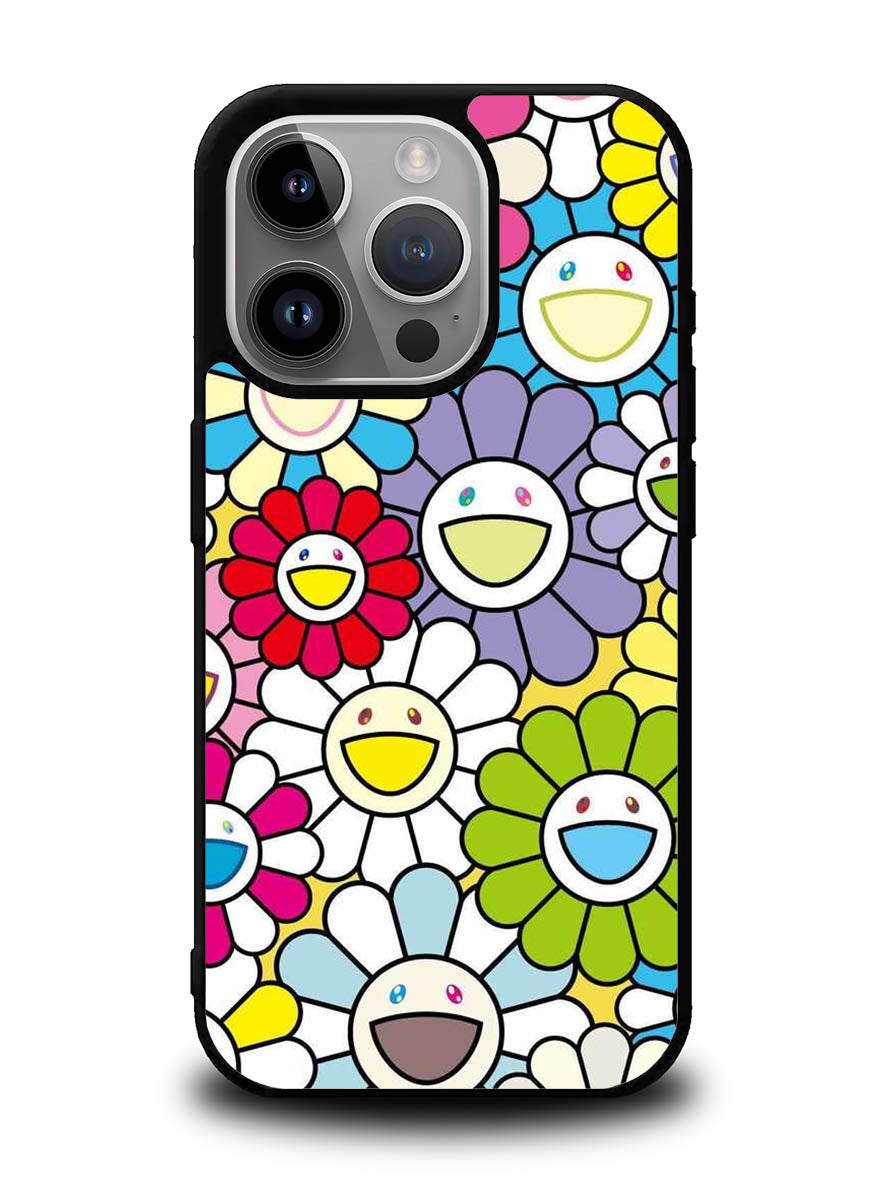 takashi murakami flowers colorful iPhone 16 Pro Max Case OV10222