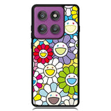takashi murakami flowers colorful Motorola Moto Edge 2025 | Moto Edge 60 Fusion | Moto Edge 60 Pro Case OV10222