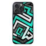 Geometric Blue FLZ0447 iPhone 15 Pro Max Case