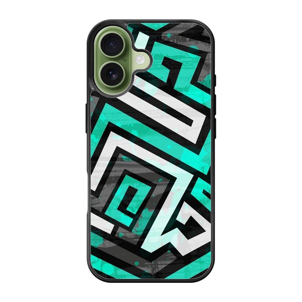 Geometric Blue FLZ0447 iPhone 17 Case