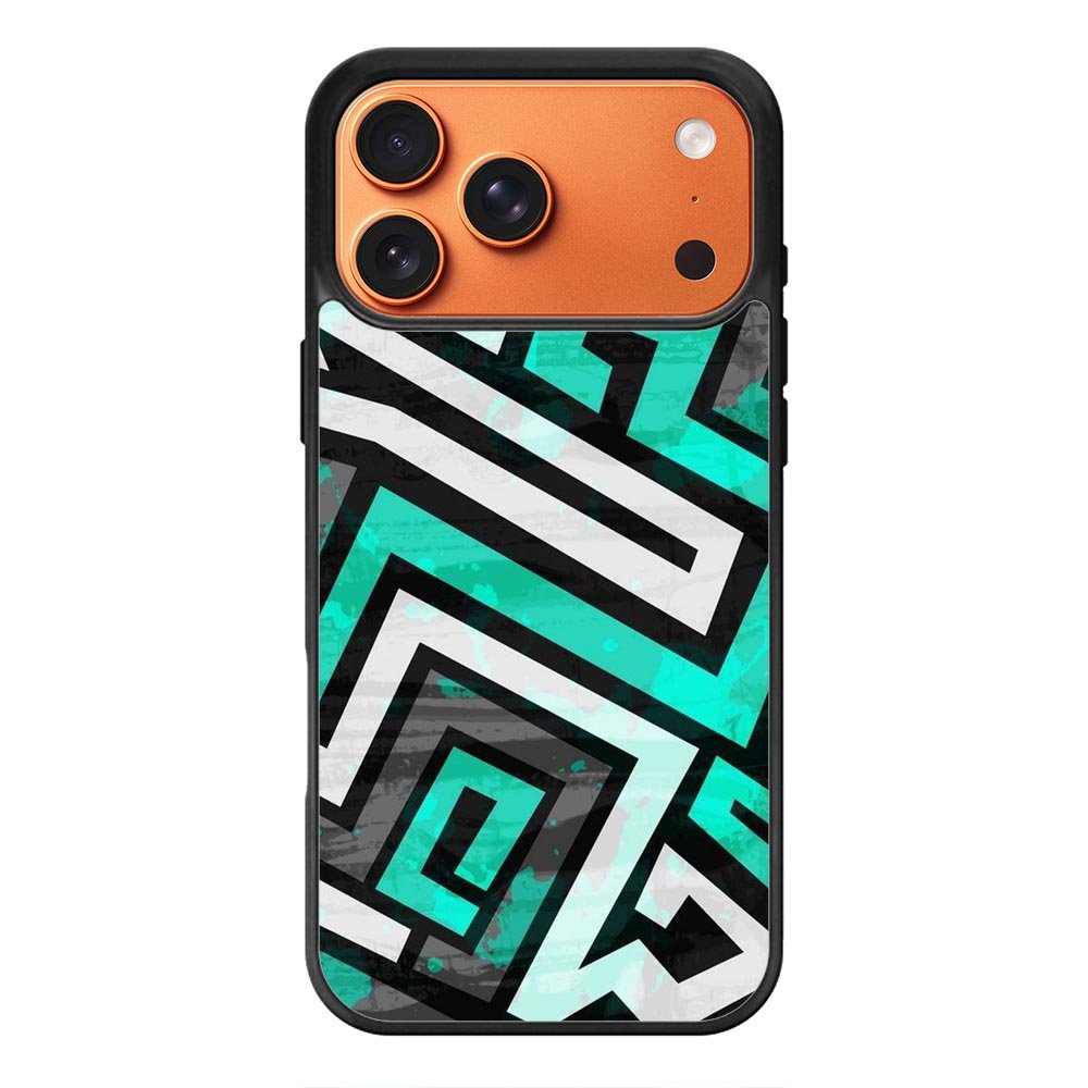 Geometric Blue FLZ0447 iPhone 17 Pro Max Case