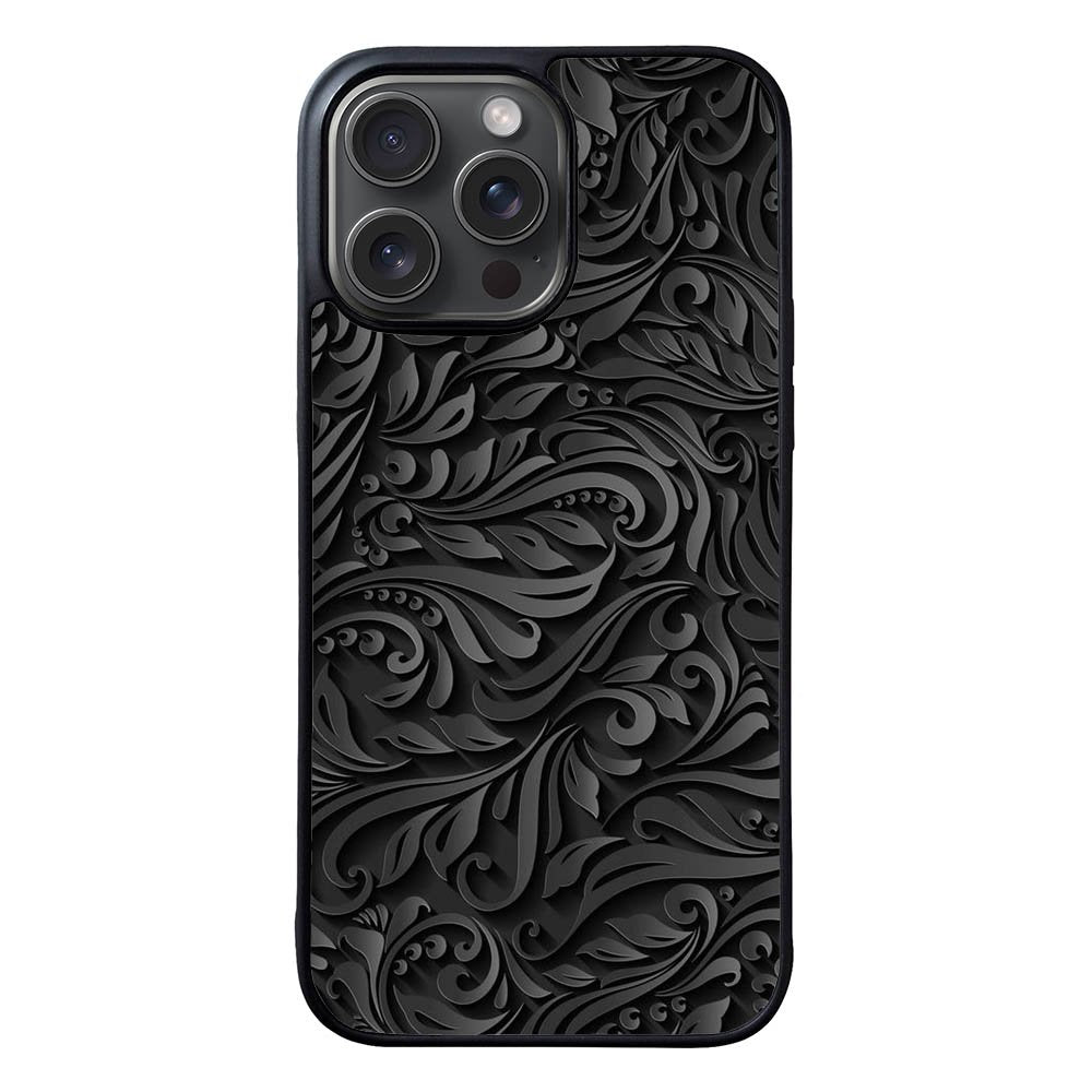 Black Flower FLZ0542 iPhone 15 Pro Max Case