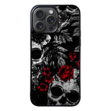 Skull Flower Art FLZ0549 iPhone 15 Pro Max Case