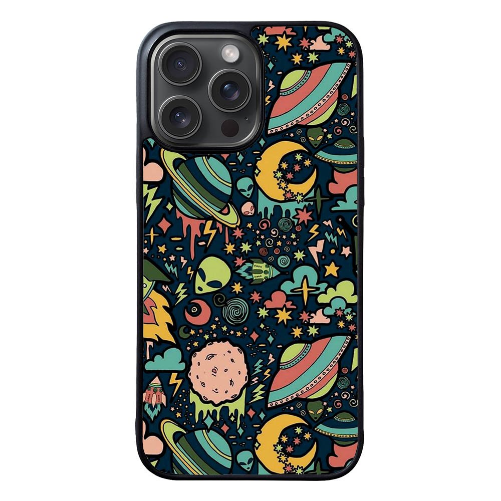 Alien Space Pattern FLZ0553 iPhone 15 Pro Max Case