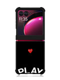 comme des garcons play XMotorola Moto Razr Plus 2023 , Moto Razr+ 2023 Case OV0729