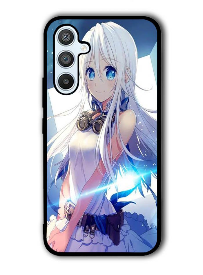 Blue Eyes Anime Girl XSamsung Galaxy A14 5G Case QC0734