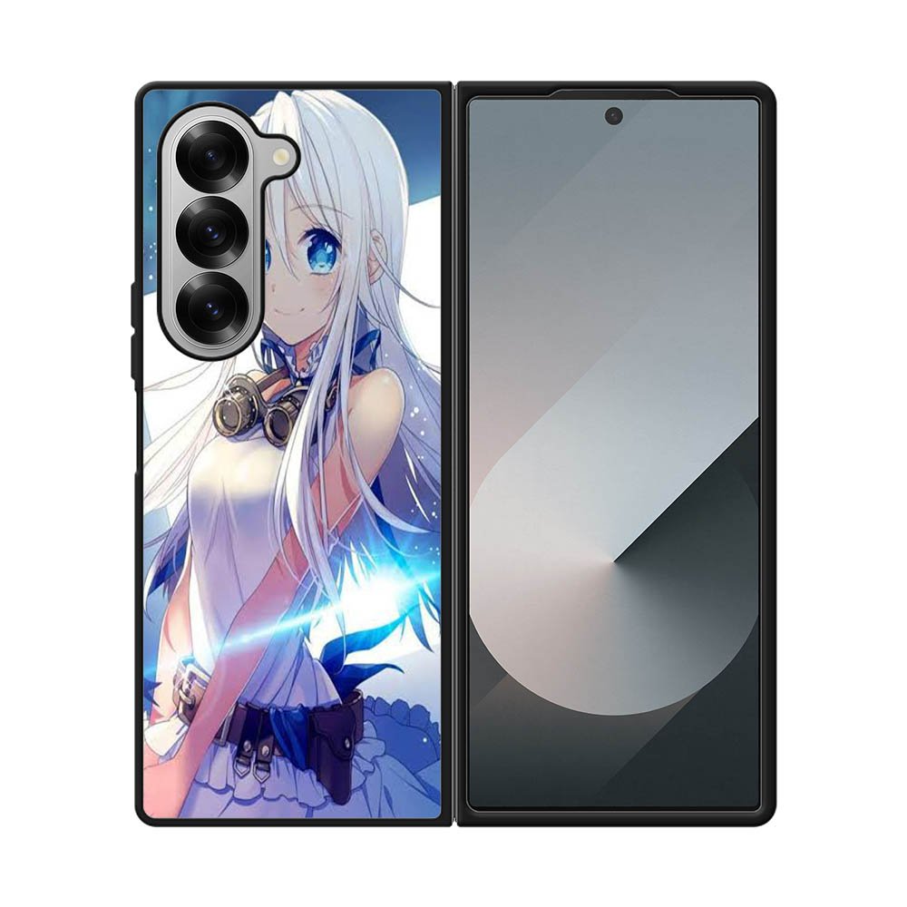 Blue Eyes Anime Girl XSamsung Galaxy Z Fold 7 5G Case QC0734