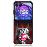 wisconsin badger logo Motorola Moto Razr Plus 2024 , Moto Razr+ 2024 Case