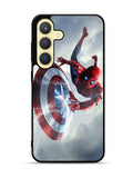 Spiderman Captain America Shield Samsung Galaxy S25 5G Case OV2511
