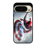 Spiderman Captain America Shield Google Pixel 10 Pro Case QC2511